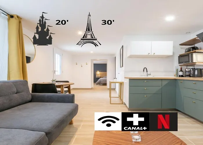 Calme Absolu, Terrasse Et Parking Entre Paris Et Disney
